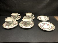 4 Maddock of England Cups & 6 saucers