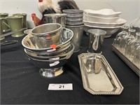 Lot Of Assorted Silverplate And Pewter Items