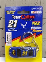 NASCAR diecast keychain 1:87scale #21