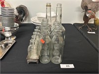 Lot Of Vintage And Antique Glass Bottles