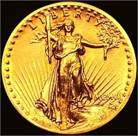1907 High Relief Flat Edge $20 Gold Double Eagle