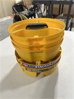 Set of 4 Stackable Utility Buckets