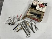 Vintage Barber's Collection: Scissors & Razors Set