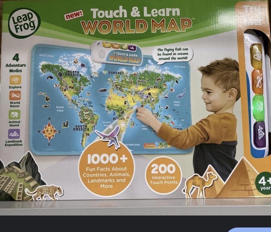 LEAP FROG TOUCH AND LEARN WORLD MAP