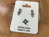 Mouse Pierced Earrings stamped Sterling
