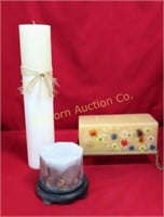 Decorative Candles 3 PC Lot