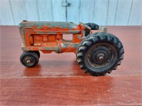 Vintage Hubley Tractor Toy  5” Long, 2.5” Tall