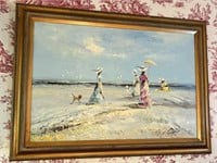 Marie Charlot Spatula French Seaside Oil Painting