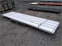 (80) Sheets White Steel Siding Roofing 12FT X 3FT