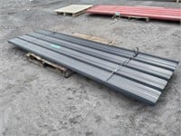 (49) Sheets Black Steel Siding Roofing 10FT X 3FT