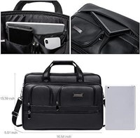 CLUCI Men's Leather 15.6 Laptop Bag