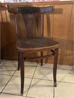 Antique C. R. Shoes Bentwood Chair