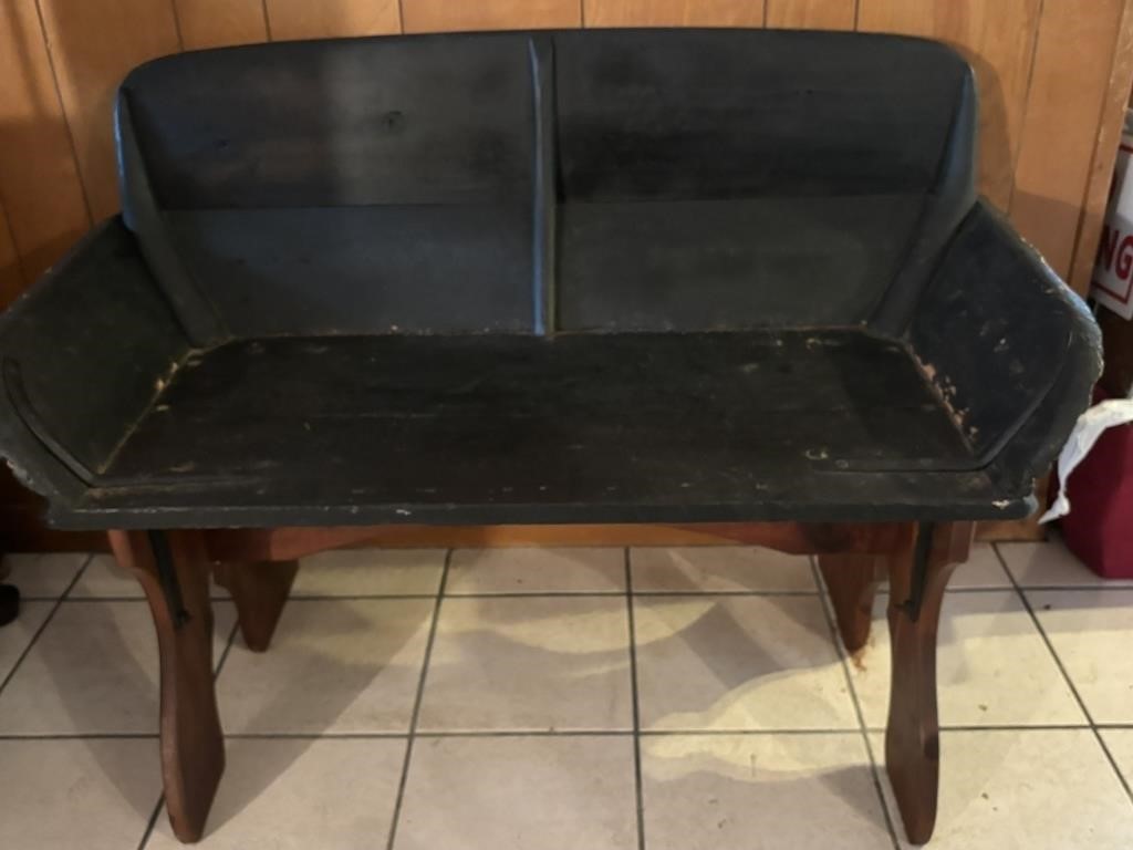 Antique Old World Style Buggy Bench