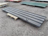 (45) Sheets Black Steel Siding Roofing 12FT X 3FT