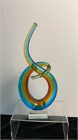 Murano Glass Art Sculpture 11" h