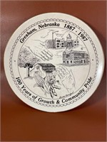Gresham, NE Cent. 1887-1987 Plate