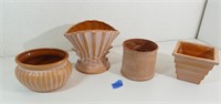 Qty of 4 Plant Pots for Decoration Only