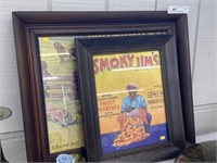 (2) Contemporary Framed Advertisements