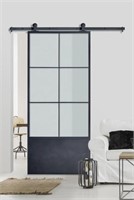 Renin 37'' Barn Door Kit W/ Frosted Glass