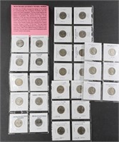 20 Jefferson Nickels 1939-1986 &