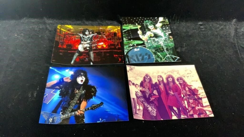 KISS - 4 Type 1 Full Color 8X10 Photographs