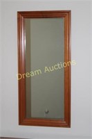 Wooden Framed Hall Mirror 18x39H