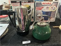 French Press And Tea Kettle