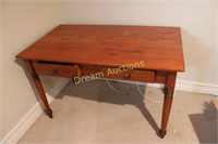 2 Drawer Cottage Style Wooden Table 48x27.5x29H