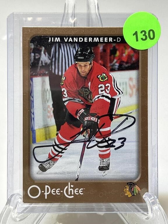 Signed Jim Vandermeer O-Pee-Chee Trading Card