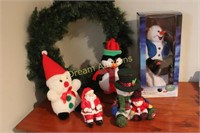 Christmas Musical Items & Wreath