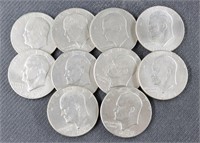 10 Eisenhower Dollars 1971-1978 &
