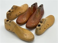 Selection Vintage Wooden Shoe Molds