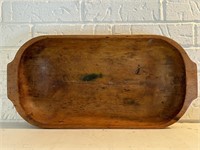 Primitive Antique Handcrafted Wooden Dough Bowl