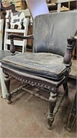 Antique Chair with Leather cushion