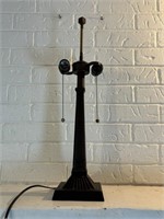Vintage Cast Bronze Art Deco Style Lamp Base