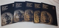 5 Empty Morgan Silver Dollar Books
