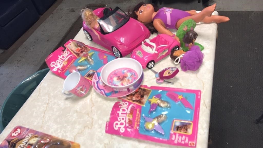 Barbie lot and Dora