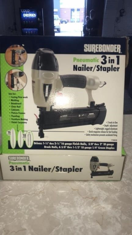 3 in 1 nail/stapler air tool New