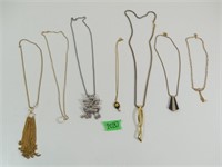 7 Necklaces w/Pendants
