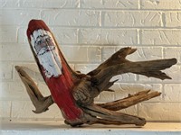 Handcrafted Christmas Santa Clause Driftwood Art