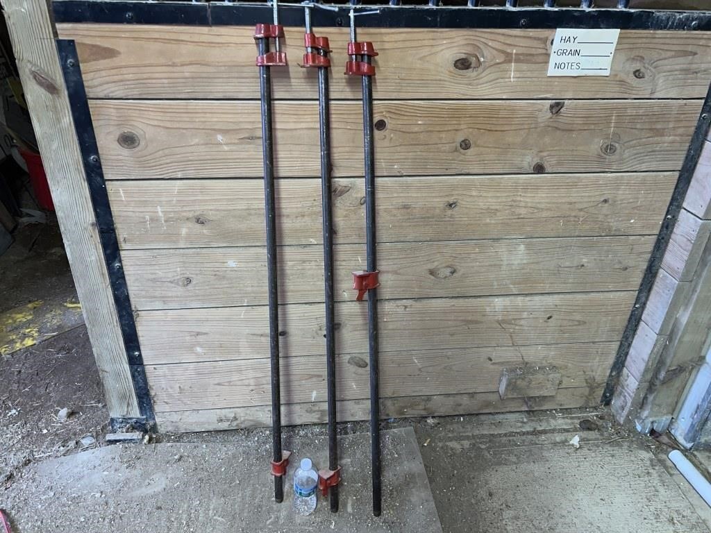 3 1/2" pipe clamps 4ft long