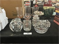 Assorted Vintage And Antique Glass