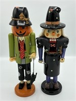 Pair Vintage Halloween Nutcrackers