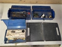 4 tool boxes (1 blowtorch pieces & 2 misc tools)