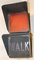 Vintage Walk Sign Shell 26"x19":