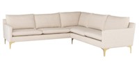 Morocco L Shaped Sectional – Gold Legs $3320