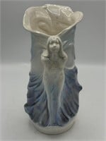 Rare Takahashi Ceramic Nouveau Mermaid Vase