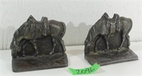 2 Antique Cast Iron Book Ends 5"tall x 6"wide