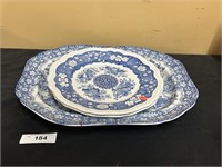 Two Spode Plates And Spode Turkey Platter