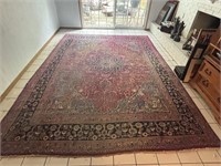 Hand-Knotted Wool Room Size Area Rug